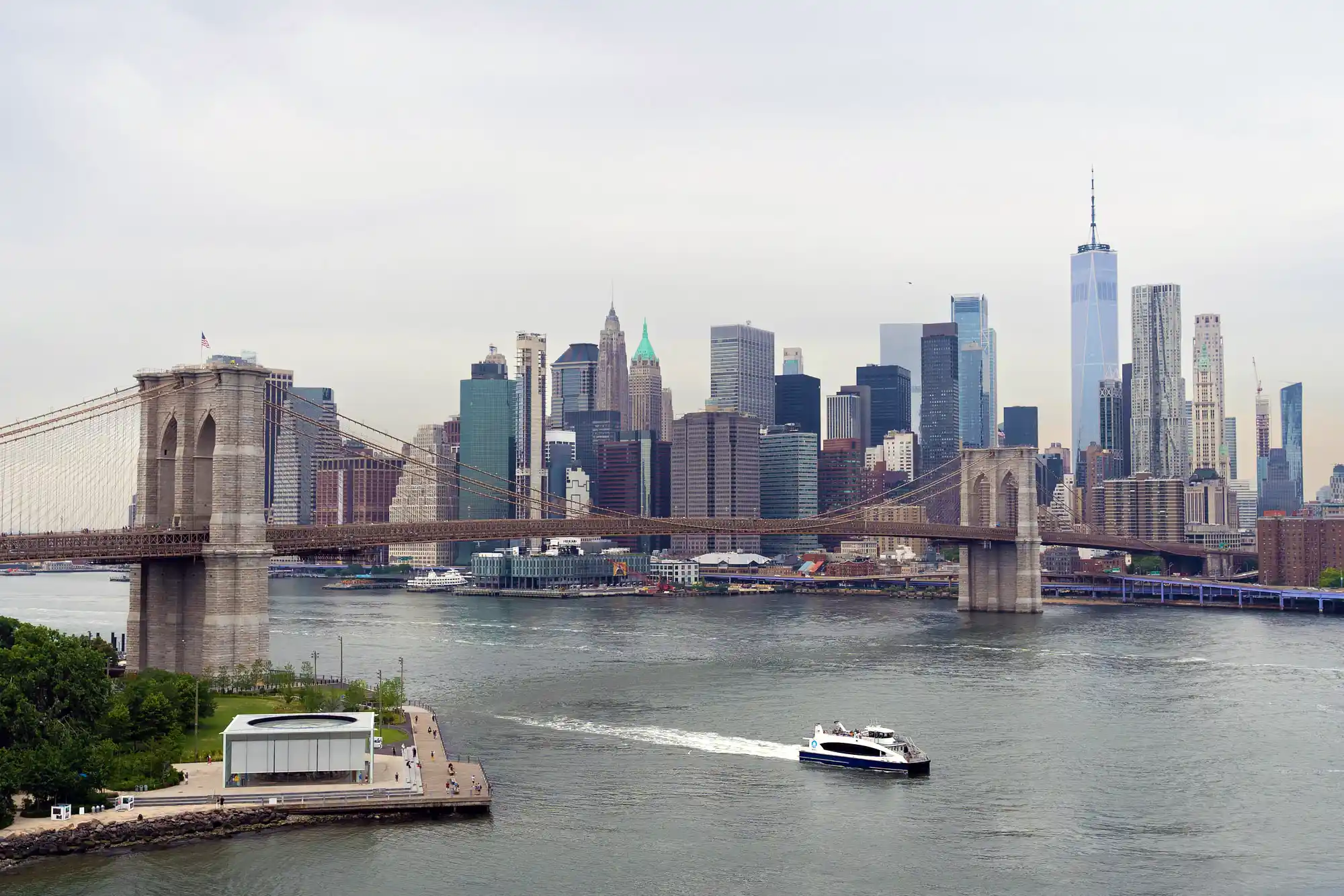 Brooklyn Bridge seen from Manhattan Bridge