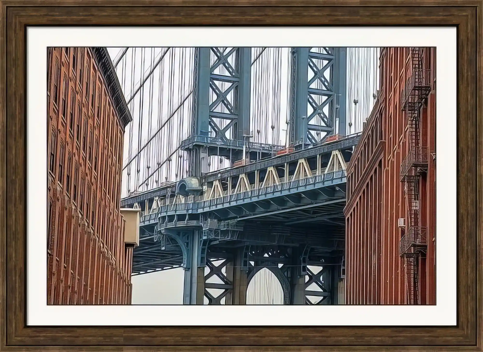 Manhattan Bridge Framed Photo