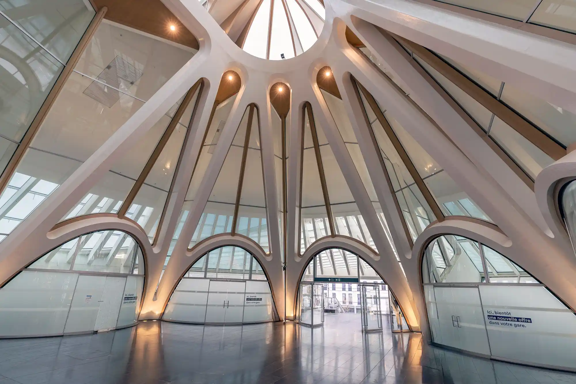 Calatrava Train Station in Mons, Belgium