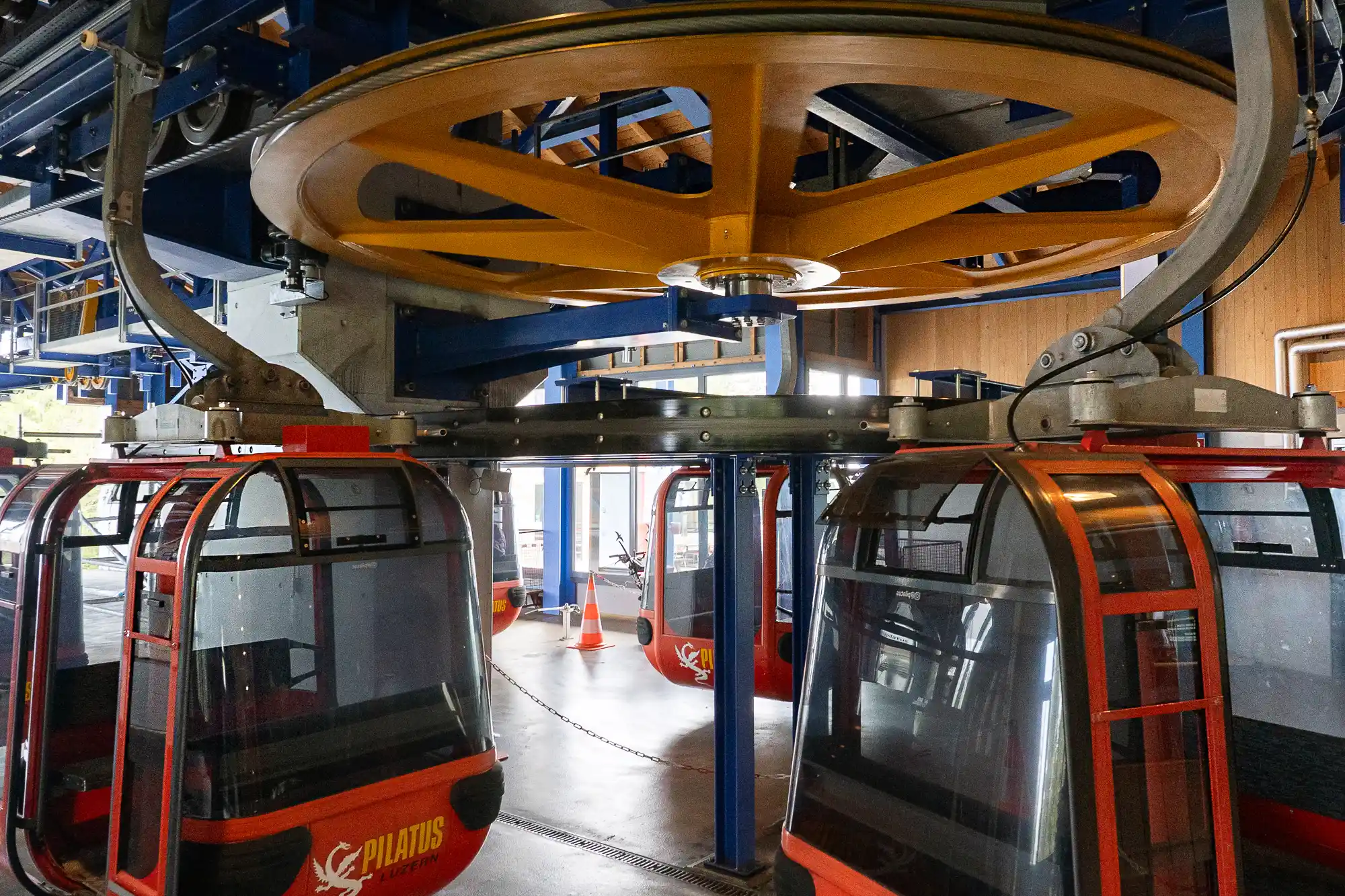 Riding Two Gondolas to the Pilatus Summit 2 Pilatus Panorama Gondola Valley Station in Kriens