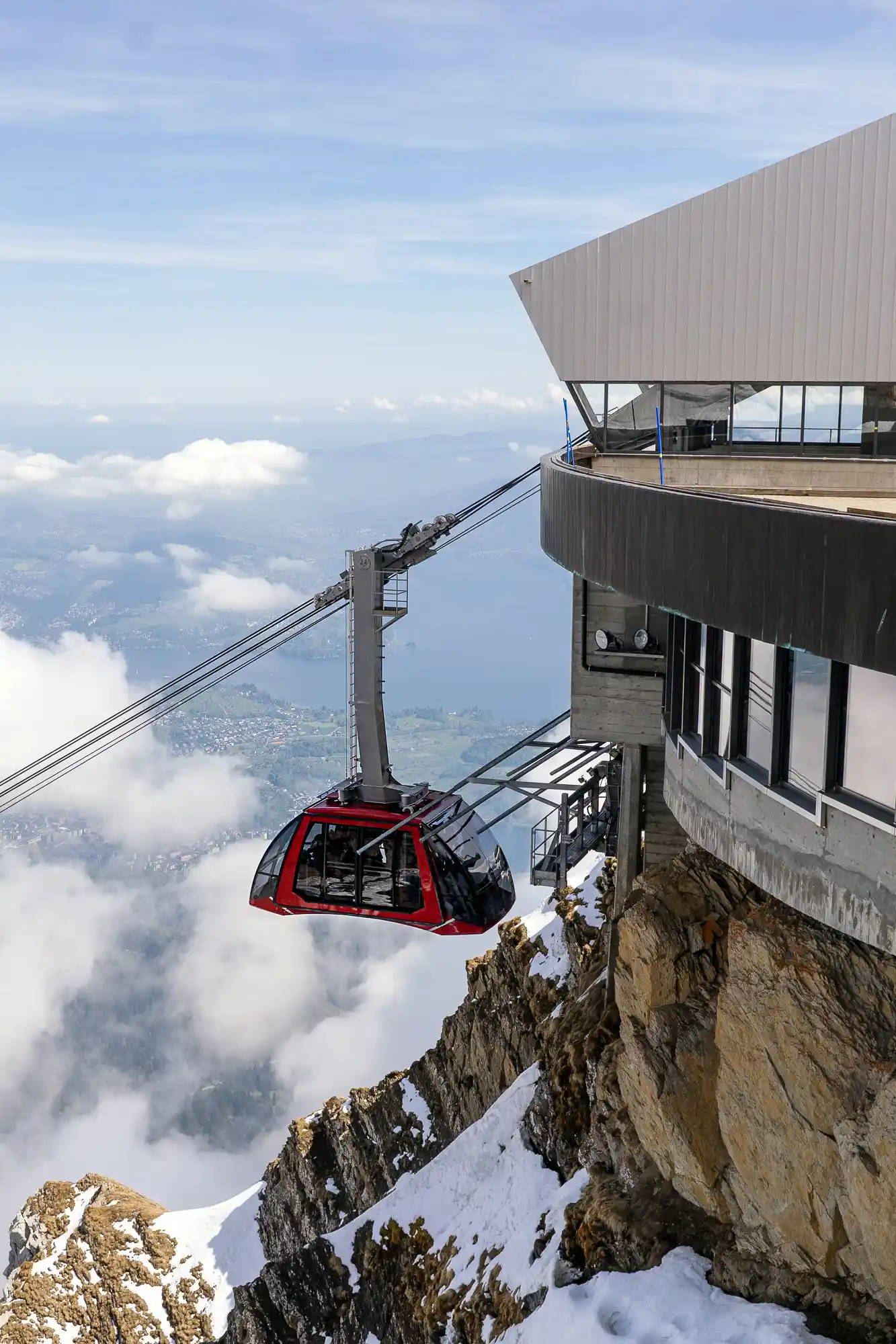 Riding Two Gondolas to the Pilatus Summit 3 Dragon Ride Pilatus Summit Station