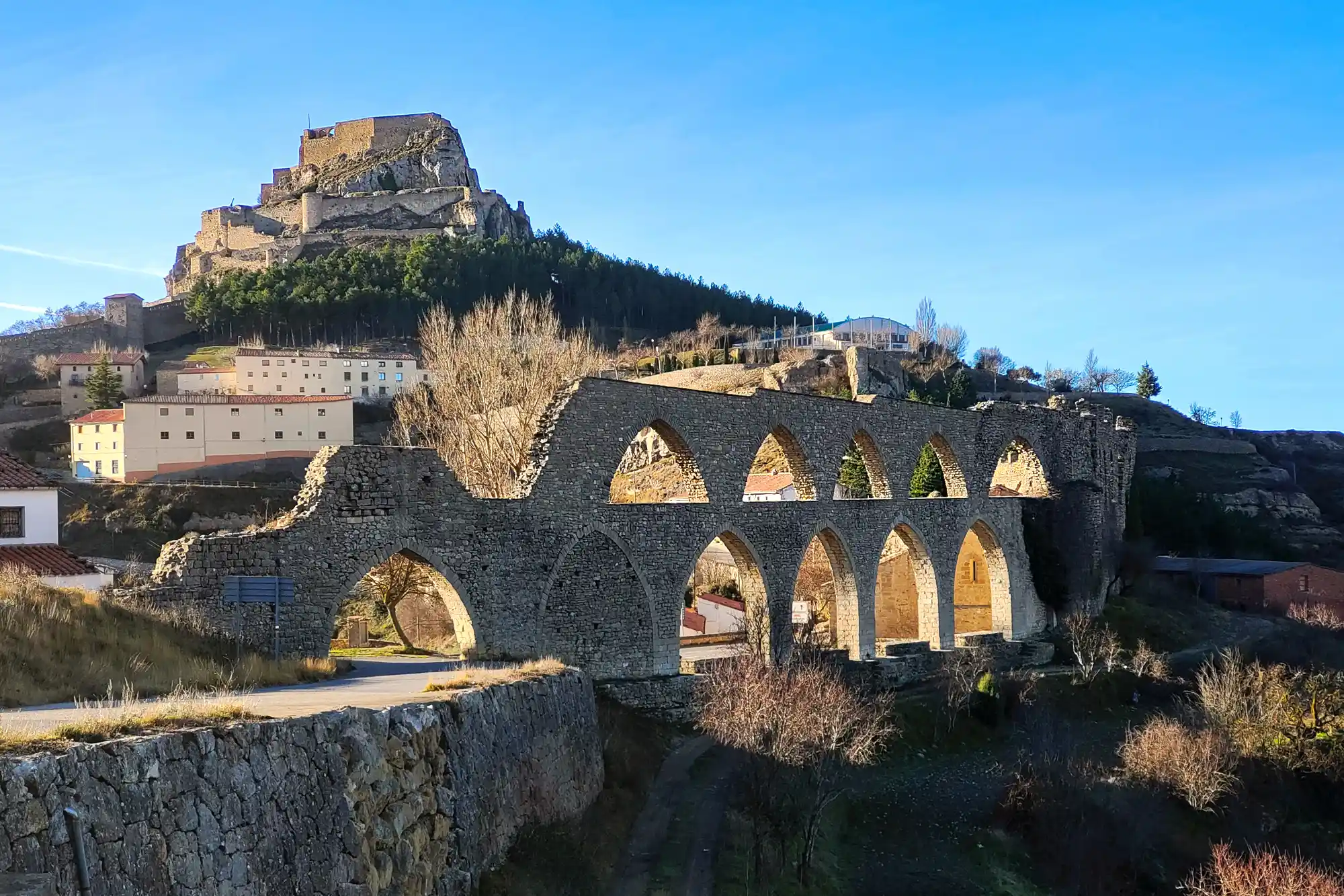 Aqueduct Morella and Castle