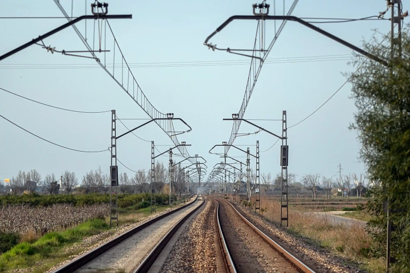 Train lines at the Albufera