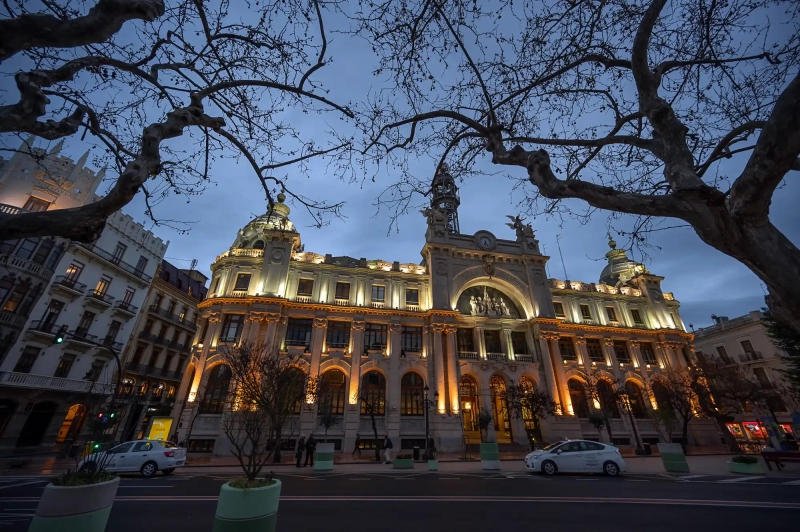 Architecture of the post office in Valencia