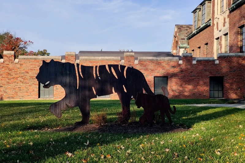 Tiger Statue at the Wittenberg University