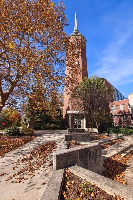 Sunny fall day at the Wittenberg campus