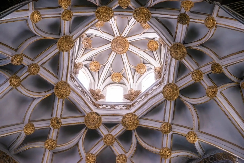 Flower of life design in architecture