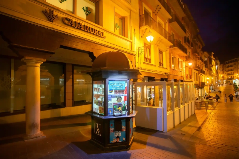 Lottery stand in Teruel
