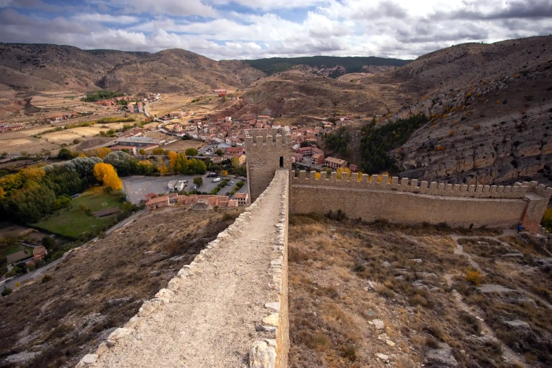 On top of the Albarracin city wall