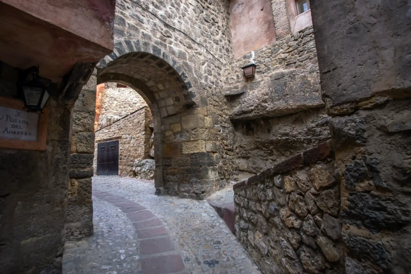 Cobblestone street in Albarracin