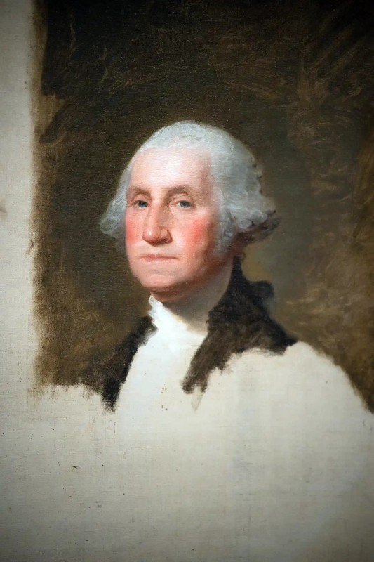 Unfinished George Washington Portrait