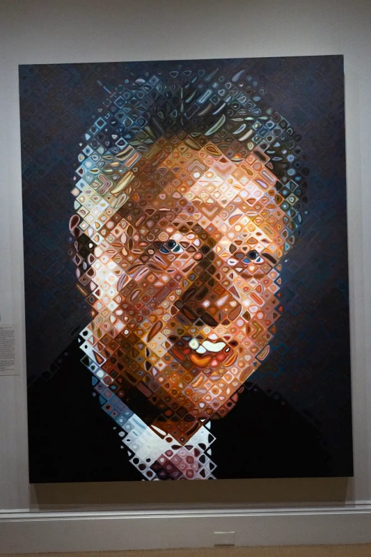 Modern art painting Bill Clinton