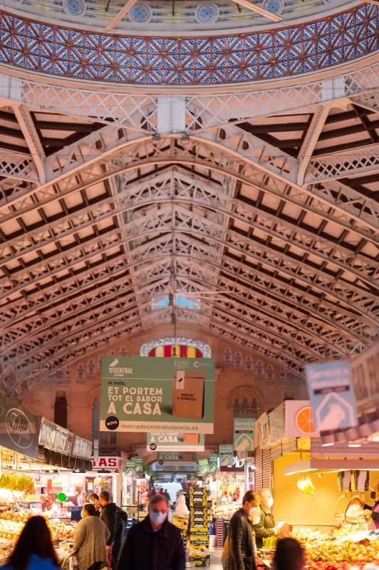 Ceiling Mercado central in Valencia
