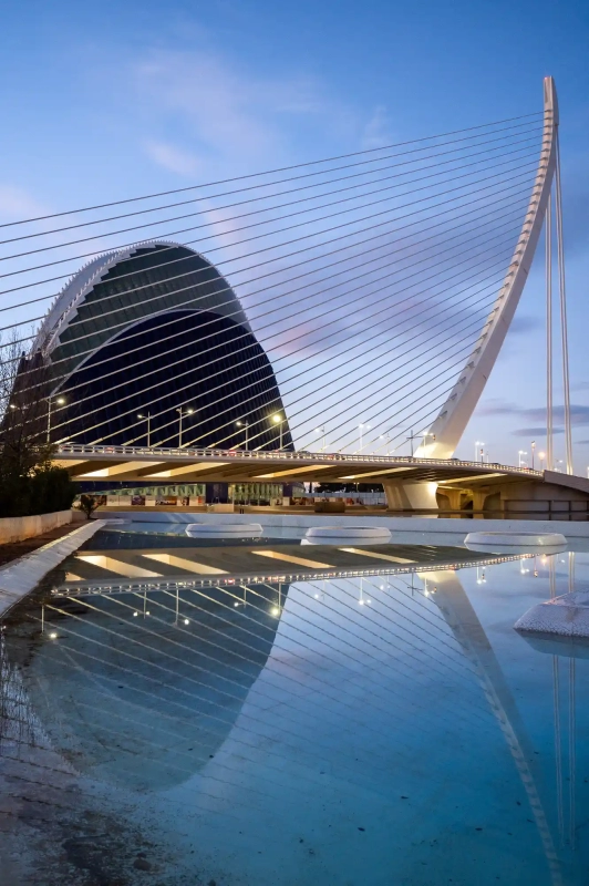 City of arts and sciences morning in Valencia