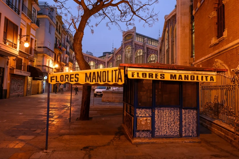 Flower market in Valencia