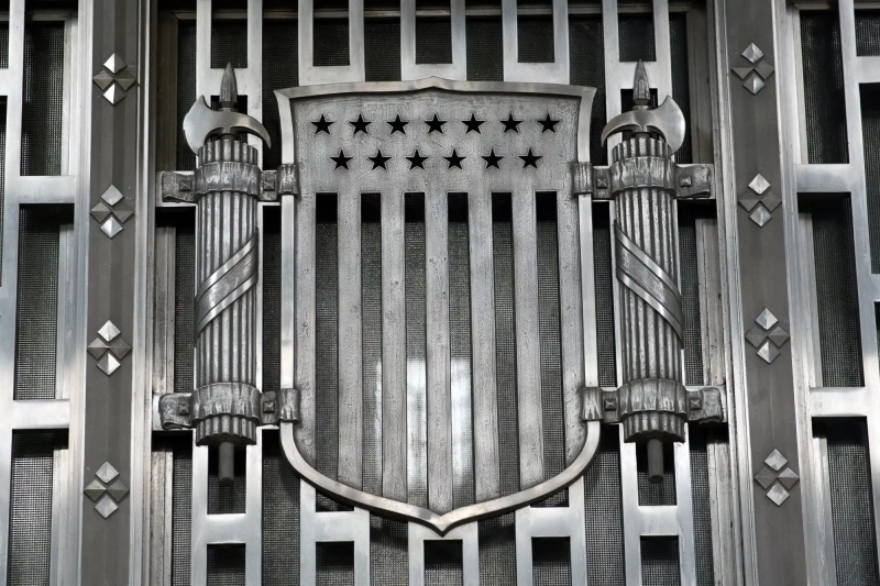 Fasces at the US post office