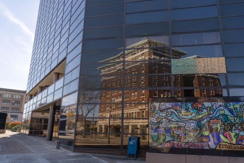 Glass building in Springfield