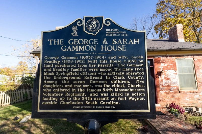 Information sign at the Gammon House