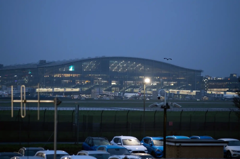 Heathrow Terminal 5 in the morning
