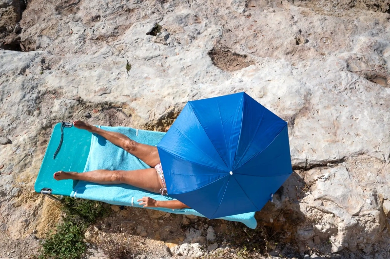 Sunbathing in Calpe