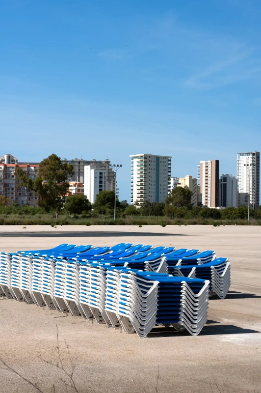 Sunbed storage in Calpe