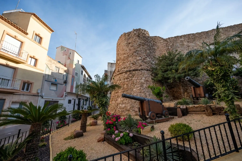 Old city walls in Calpe