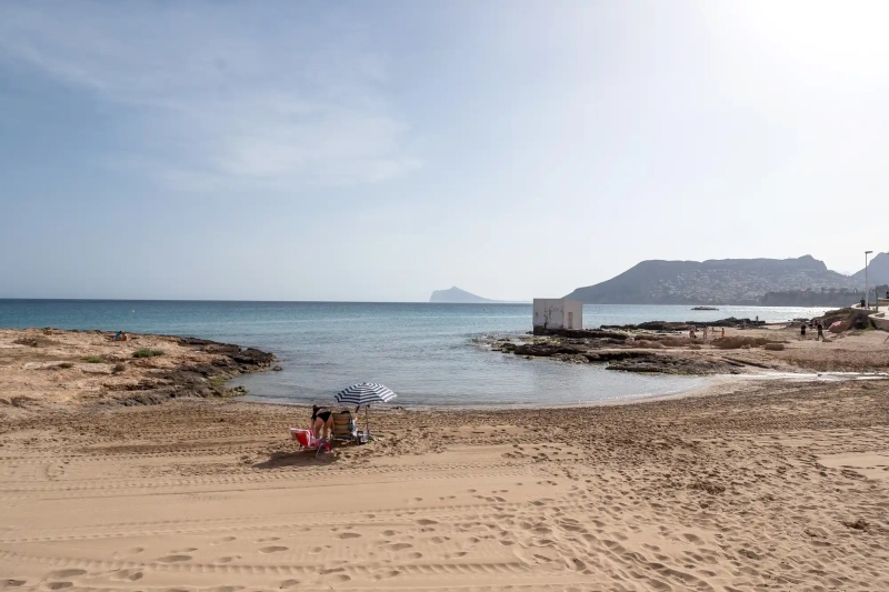 Empty beach in Calpe