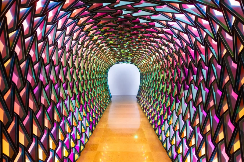 Tunnel Art Rainbow