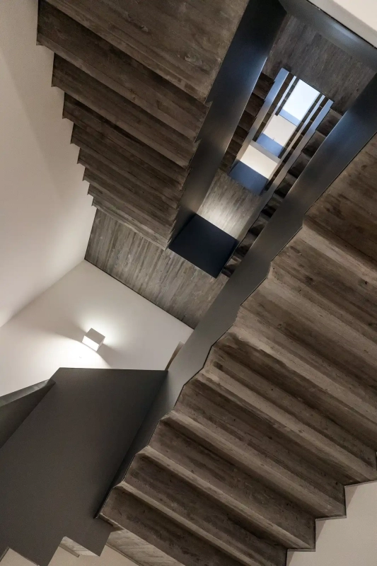 Brutalist staircase in Valencia