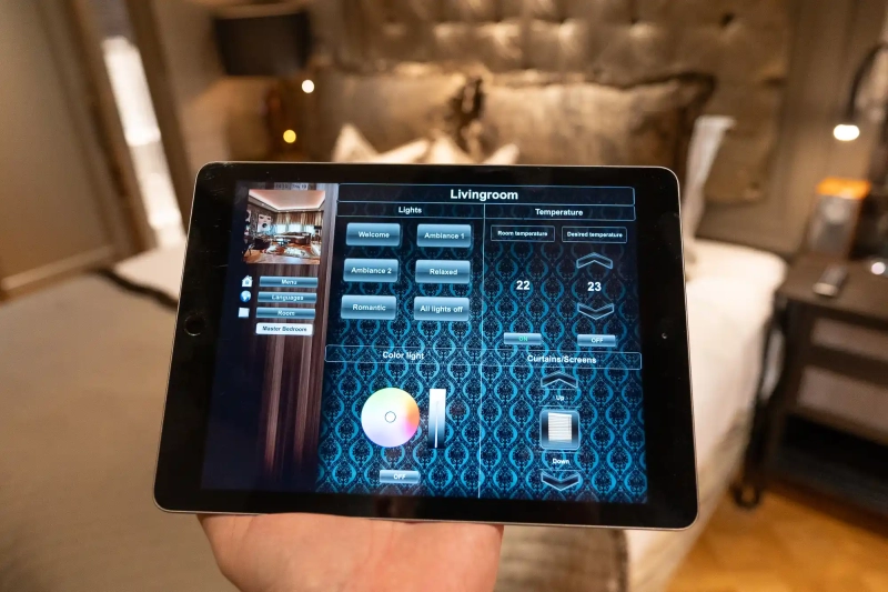 Tablet for room controls